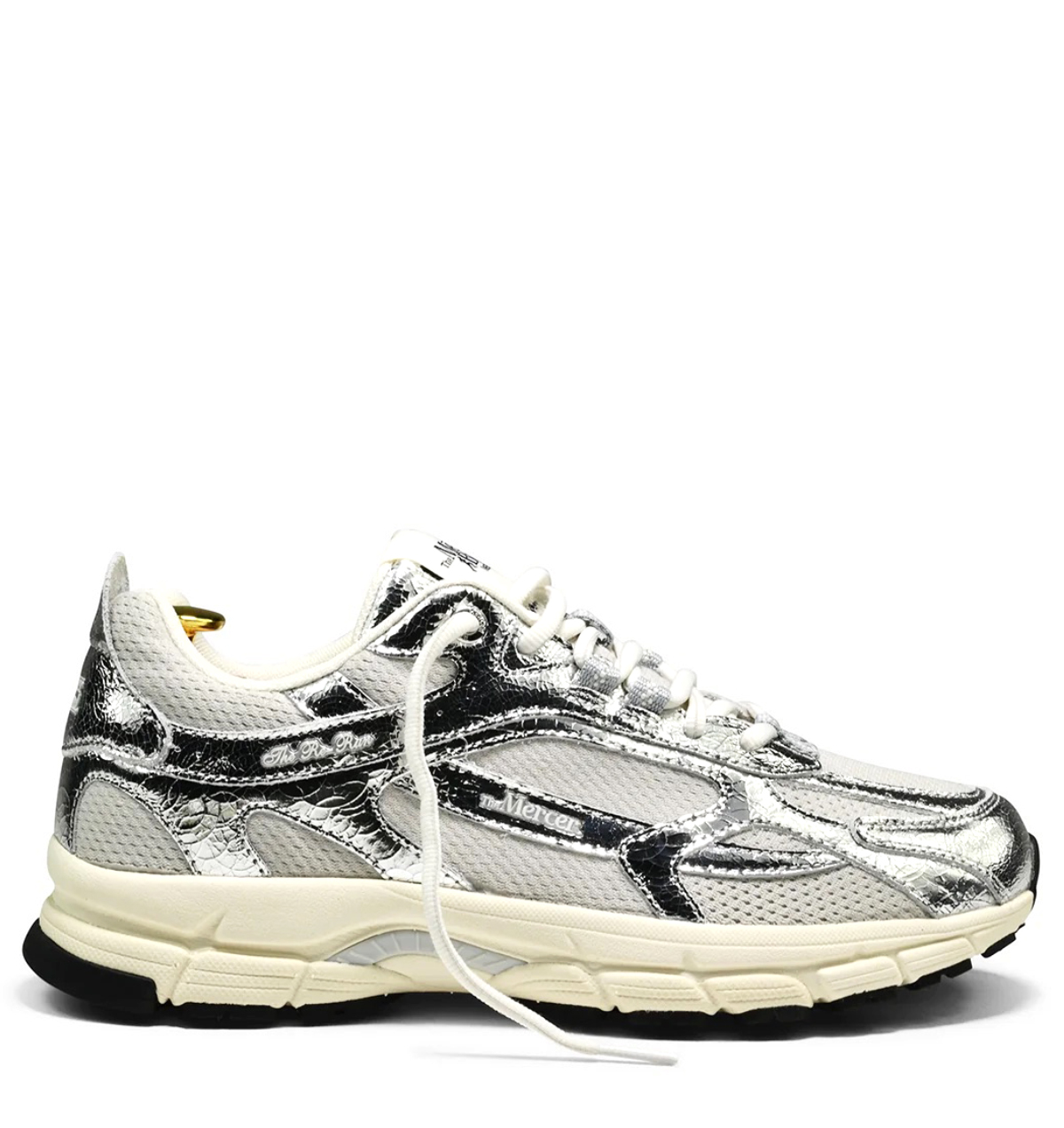 Mercer The Re-Run Cracked silver Mesh Dames