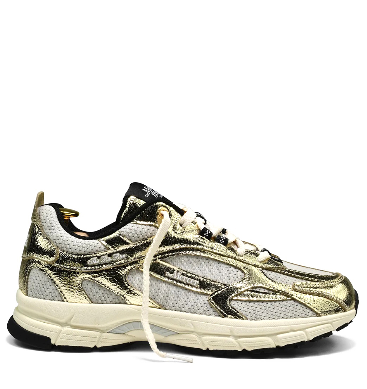 Mercer The Re-Run Cracked gold Mesh Dames