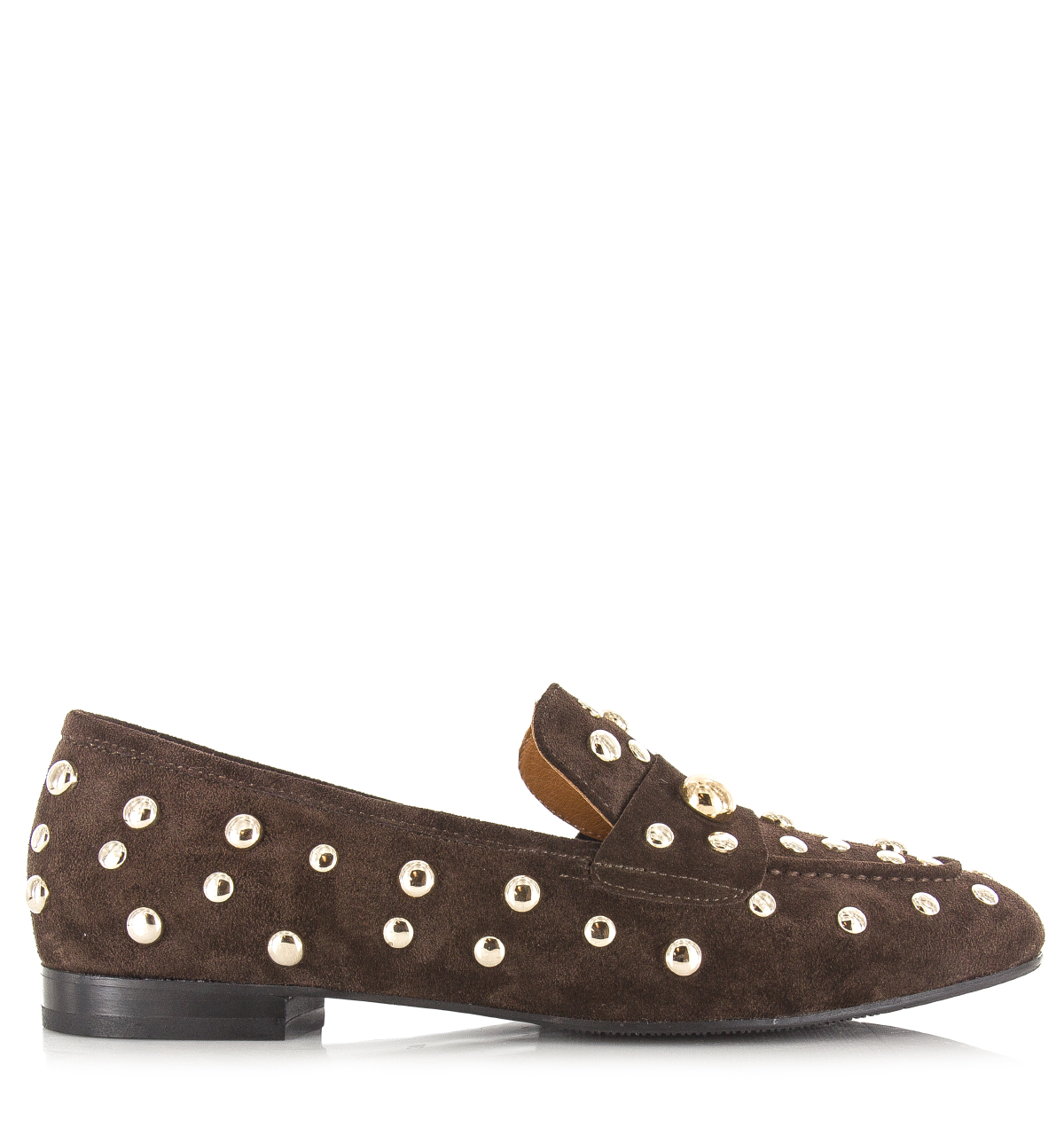 Babouche Tilly loafers donkerbruin Suede Dames