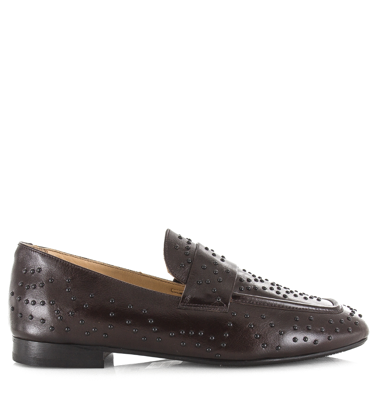Babouche SIA loafers dark brown Leer Dames afbeelding