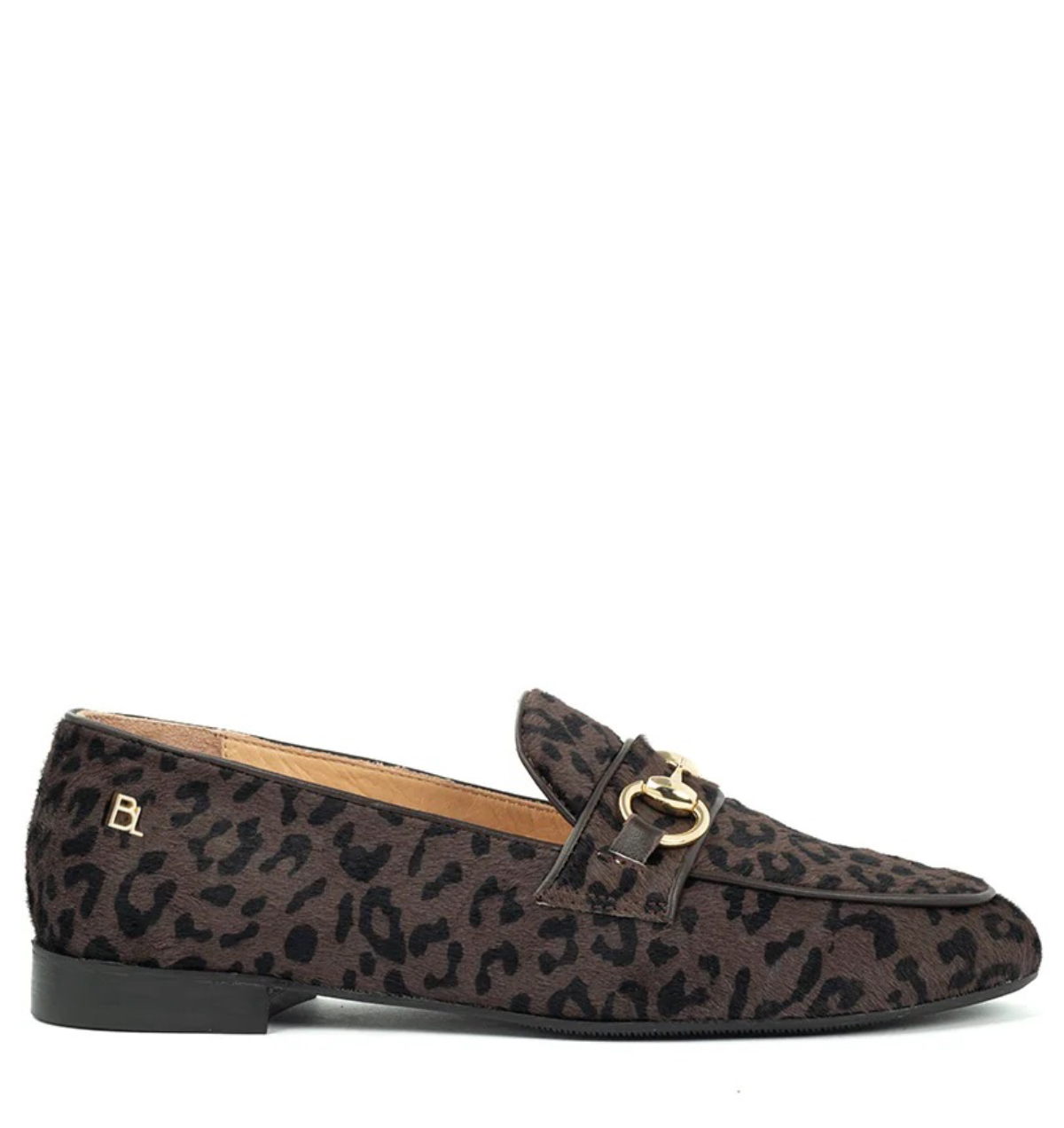 Babouche Filly baby leopard dark brown Leer Dames afbeelding 1