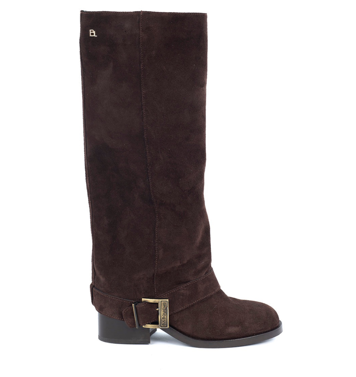 Babouche Aysha dark brown Suede Dames