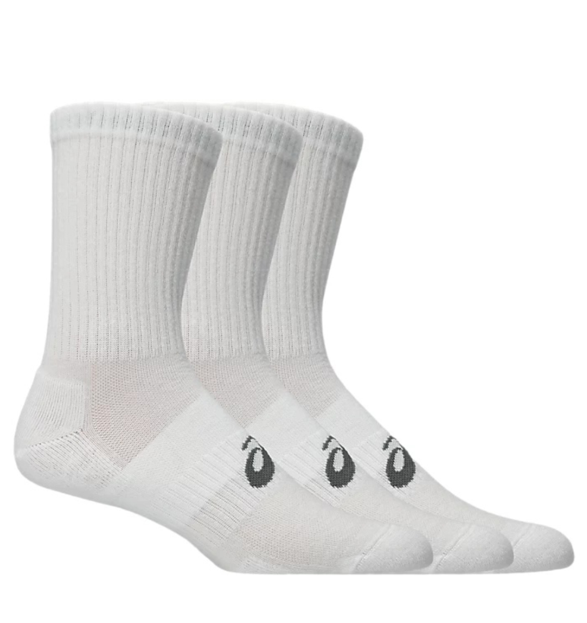 ASICS 3 pack crew sock brilliant white Mesh Unisex afbeelding