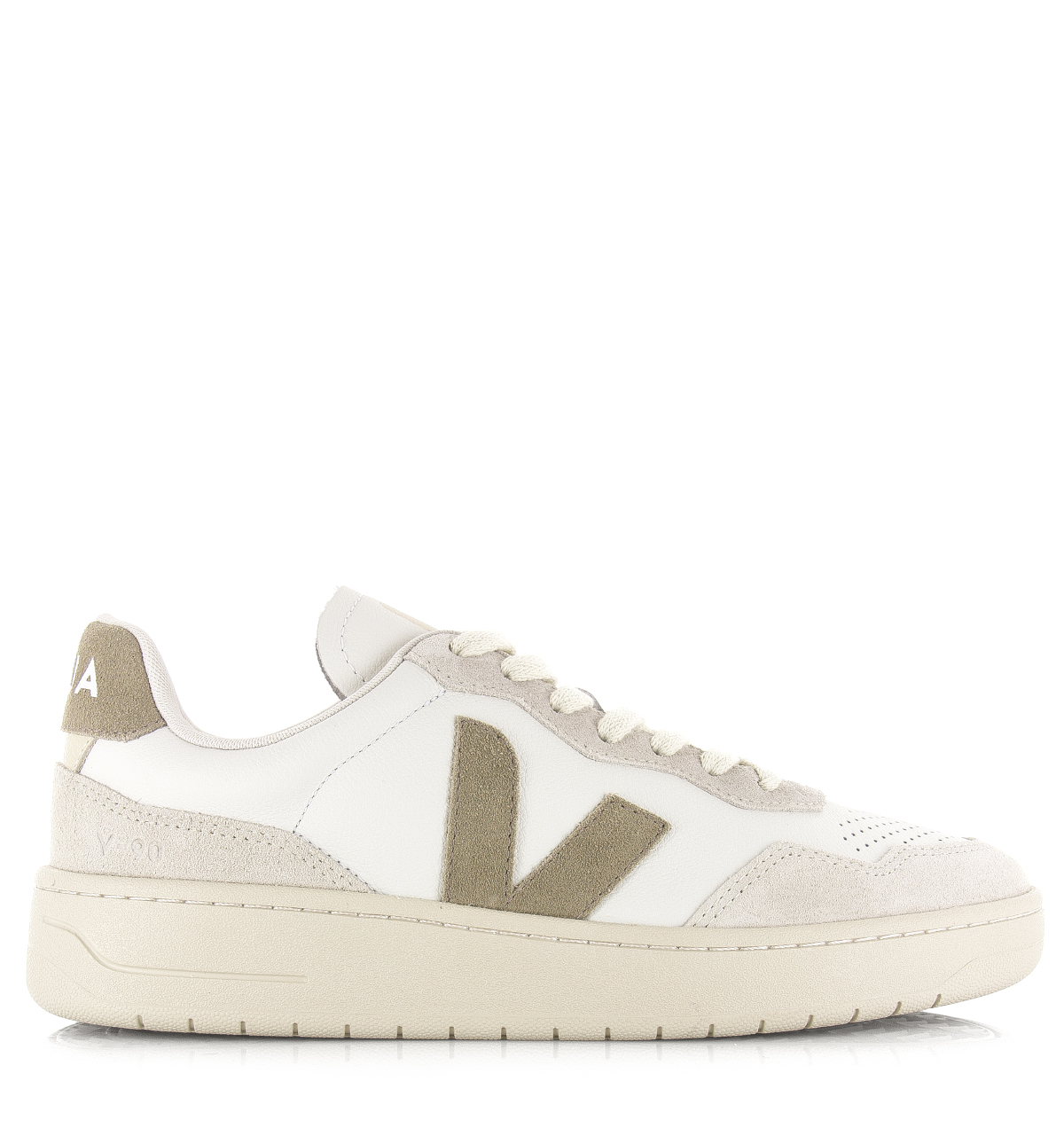 VEJA V-90 O.T. leather white taupe Leer Unisex