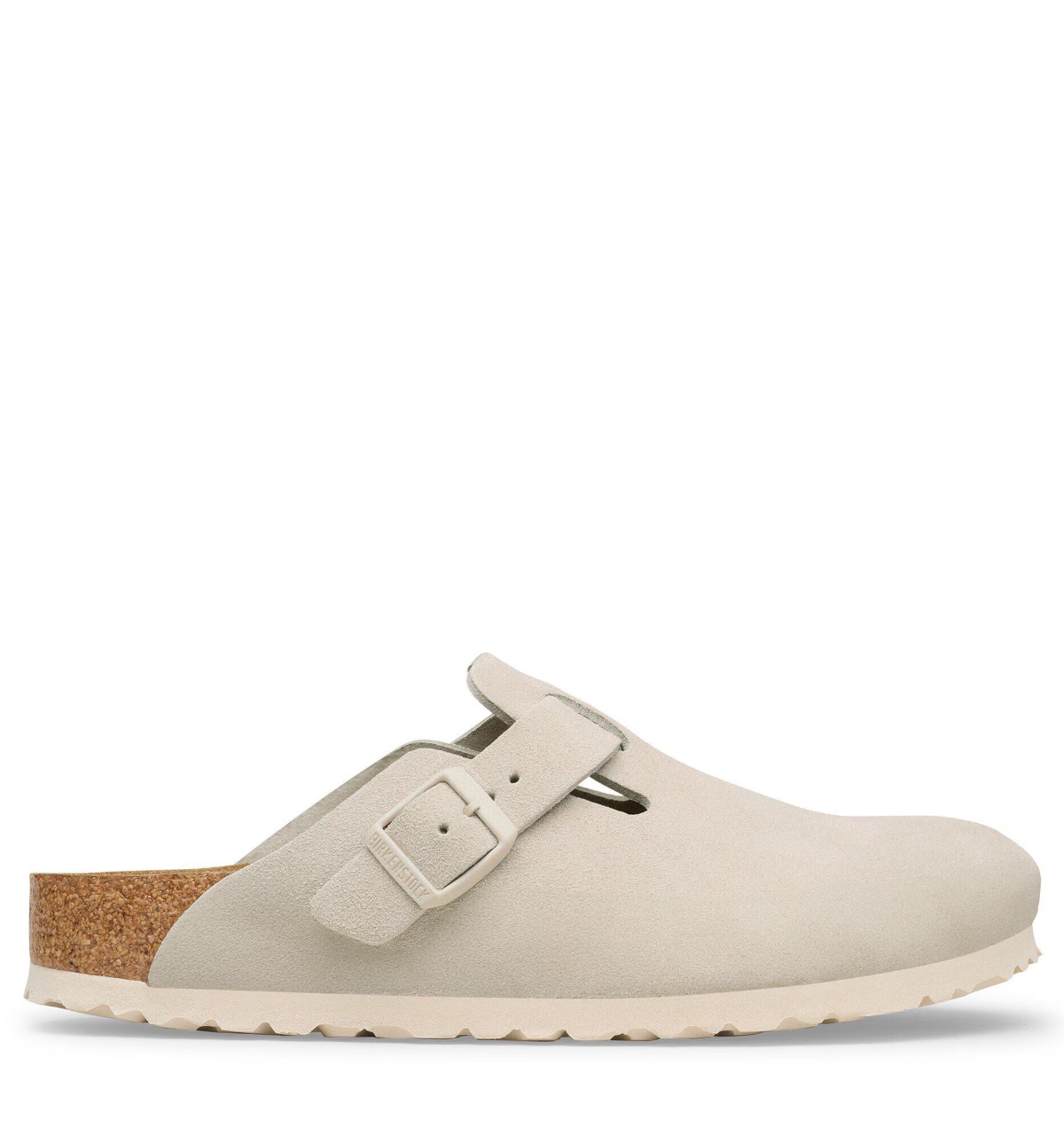 BIRKENSTOCK Boston Suede leather Oyster Suede Unisex afbeelding 1